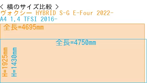 #ヴォクシー HYBRID S-G E-Four 2022- + A4 1.4 TFSI 2016-